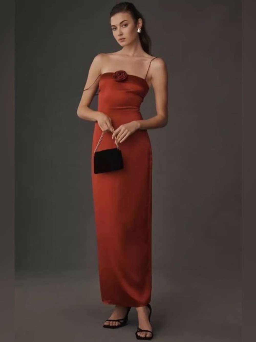 Reformation Frankie Silk Dress